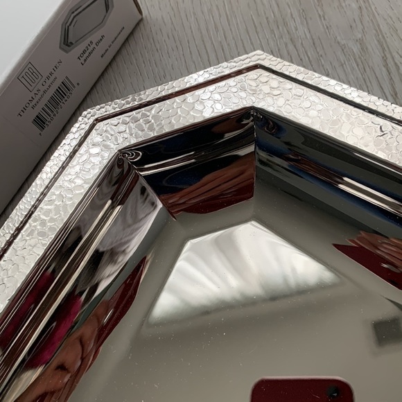 Thomas O'Brien by Reed & Barton Landon 22-Inch Nickel Plate Cocktail Tray NIB - Picture 8 of 16